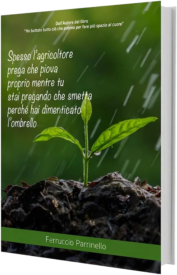 Copertina di Spesso l'agricoltore prega che piova proprio mentre tu stai pregando che smetta perché hai dimenticato l'ombrello